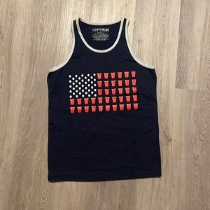 Fifth Sun Beer Pong 4 of July Tank Top Small